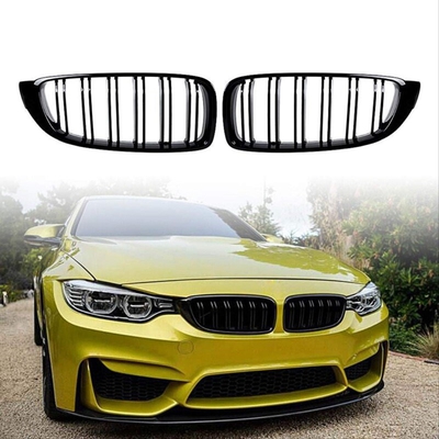 BMW 4 SERISI F32 2013-2019 IÇIN UYUMLU M4 PANJUR (CIFT CIZGI BÖBREK) PIANO BLACK